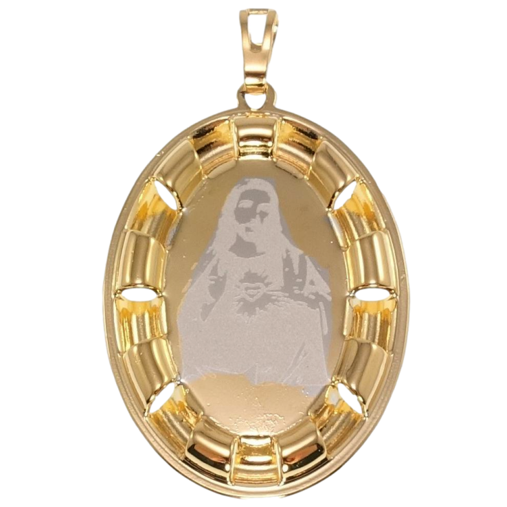 Кулон Xuping Позолота + Родій Овальна Ладанка з Обличчям Ісуса Христа напиленням фото №13 Кулон Xuping Позолота + Родій Овальна Ладанка з Обличчям Ісуса Христа напиленням фото №13