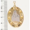 Кулон Xuping Позолота + Родій Овальна Ладанка з Обличчям Ісуса Христа напиленням фото №2