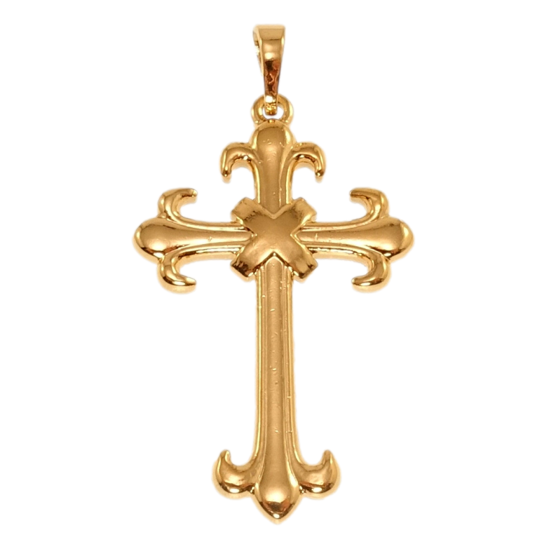 Кулон Xuping Позолота 18K Декоративний Хрест фото №1