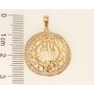 Кулон Xuping Позолота 18K Різна мусульманська підвіска з написом у кільці цирконію фото №2