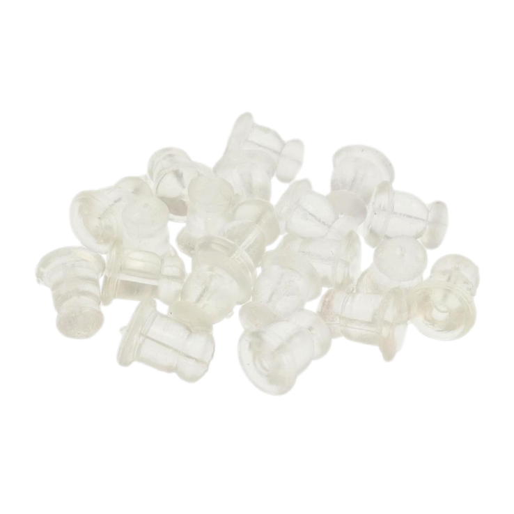 Силіконові заглушки-фіксатори для сережок, висота 6мм, ø 5мм. В упаковці 10пар (20шт) фото №4 Силіконові заглушки-фіксатори для сережок, висота 6мм, ø 5мм. В упаковці 10пар (20шт) фото №4