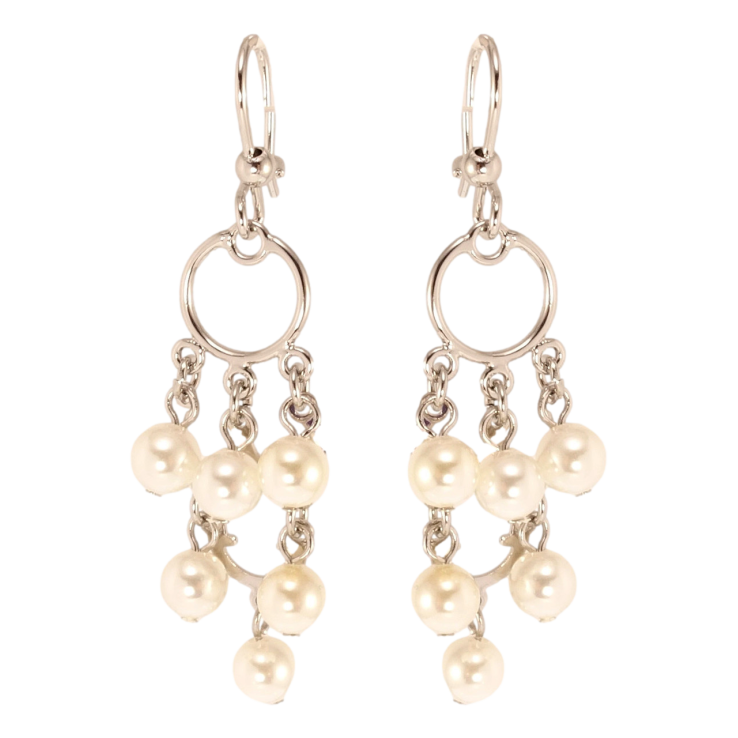 Сережки Xuping Родій підвіски французький замок Декоративні перлинні підвіски фото №25