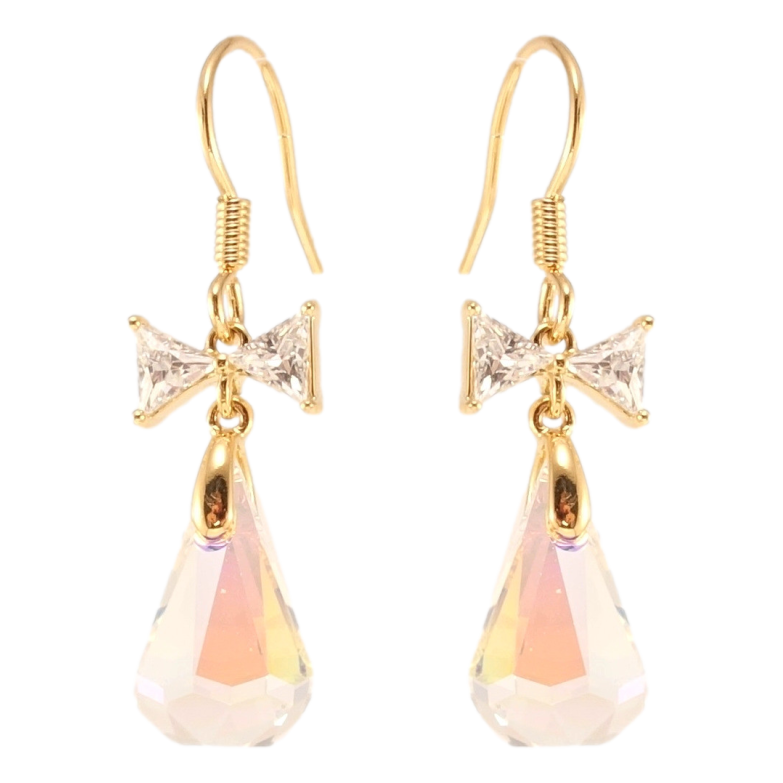 Серьги Xuping цвет 18K с кристаллами Swarovski французский замок Подвески с кр-лом Luminous Green фото №1