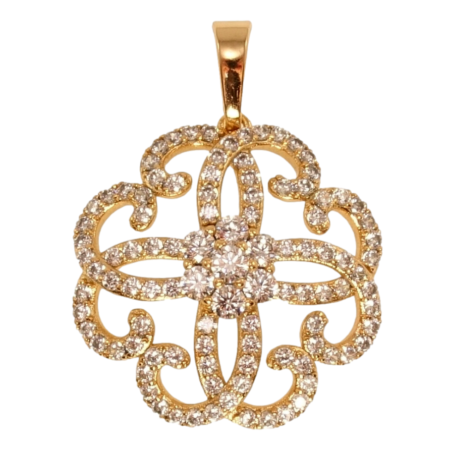 Кулон Xuping Позолота 18K Урожай візерунок з інкрустацією цирконієм фото №1 Кулон Xuping Позолота 18K Урожай візерунок з інкрустацією цирконієм фото №1