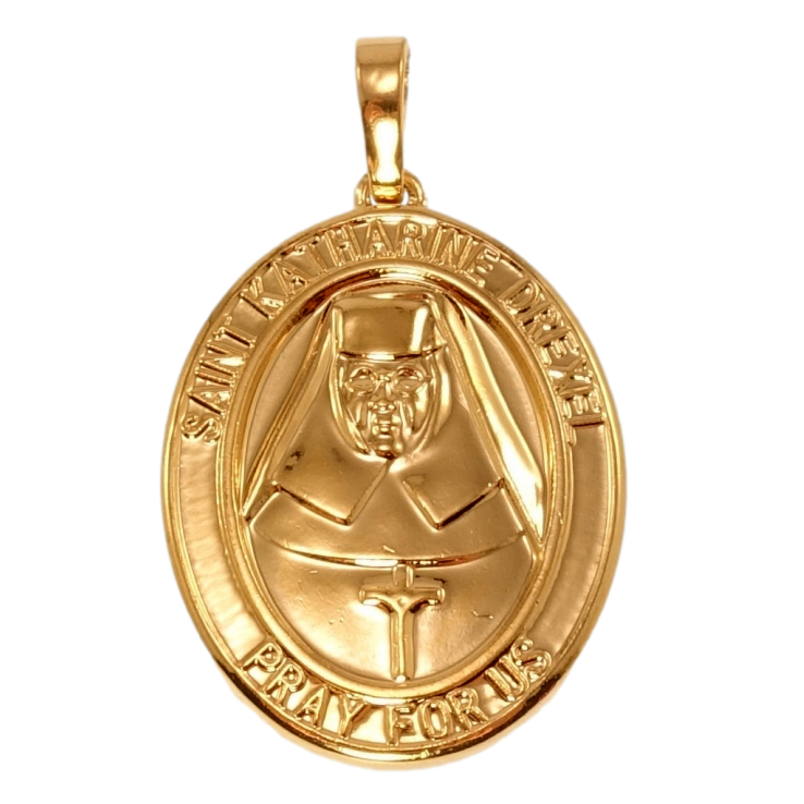 Кулон Xuping Позолота 18K Ладанка Свята Катарина Дрексель, Молись про Нас фото №3 Кулон Xuping Позолота 18K Ладанка Свята Катарина Дрексель, Молись про Нас фото №3