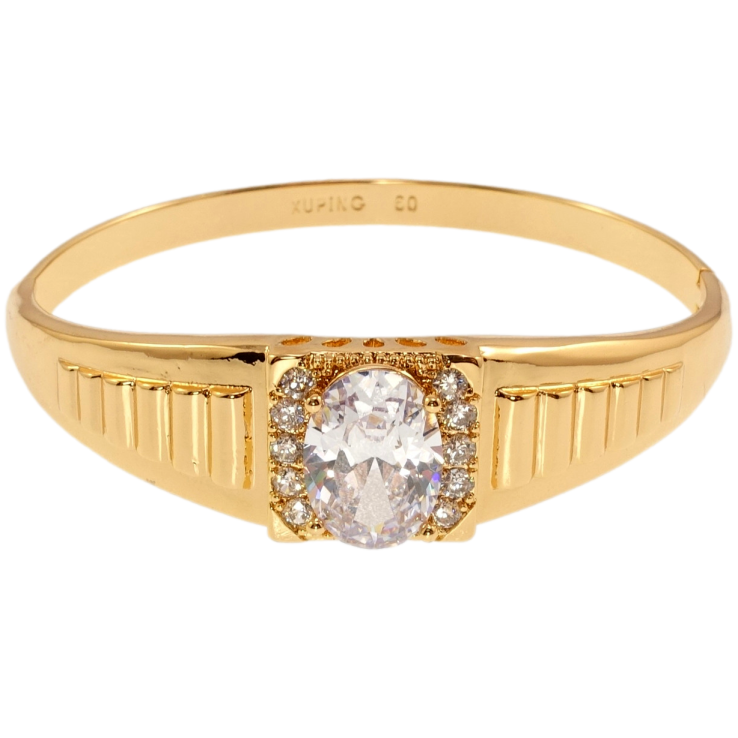 Браслет Xuping Позолота 18K Кристалл в обрамлении циркония ø 5,7см фото №22