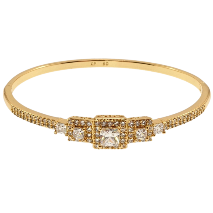 Браслет Xuping Позолота 18K Гармоничность ø 6см фото №9