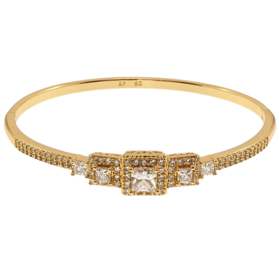 Браслет Xuping Позолота 18K Гармоничность ø 6см фото №1