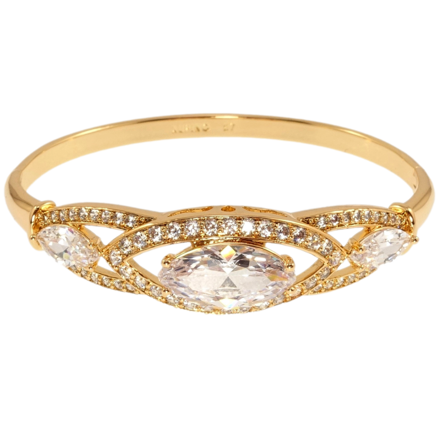 Браслет Xuping Позолота 18K Магія кристалів ø 5,7см фото №1