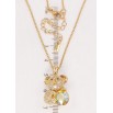 Кулон Xuping колір 18K з кр-ми Swarovski на ланцюжку Коала з кристалом Citrine Shimmer довжина 40-45см х фото №2