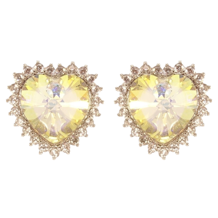 Сережки Xuping колір Родій з кристалами Swarovski пусети Сердечки Shimmer в обрамленні кристалів фото №19 Сережки Xuping колір Родій з кристалами Swarovski пусети Сердечки Shimmer в обрамленні кристалів фото №19