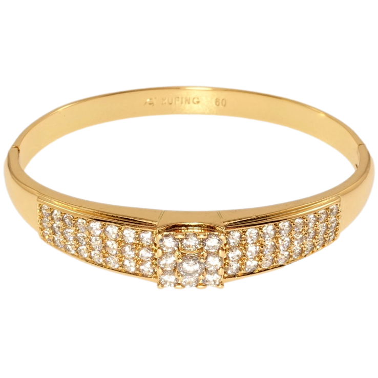 Браслет Xuping Позолота 18K Інкрустація цирконієм ø 6см фото №13