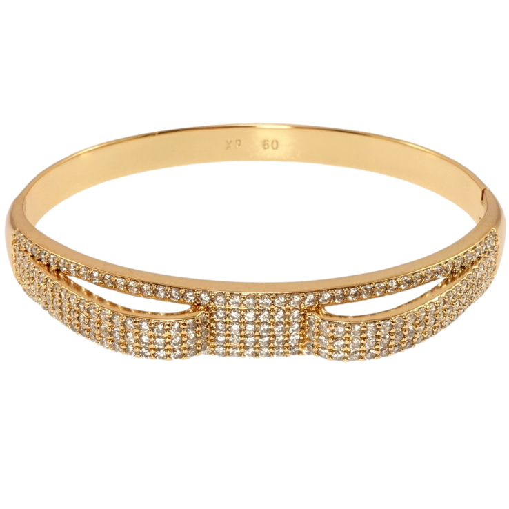 Браслет Xuping Позолота 18K Фигурный с инкрустацией цирконием ø 6см фото №22