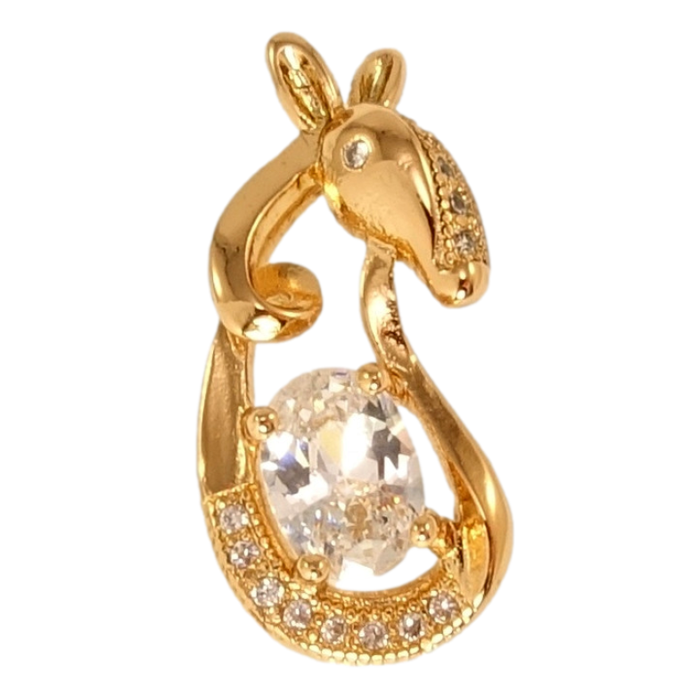 Кулон Xuping Позолота 18K Тапір з цирконієм фото №1