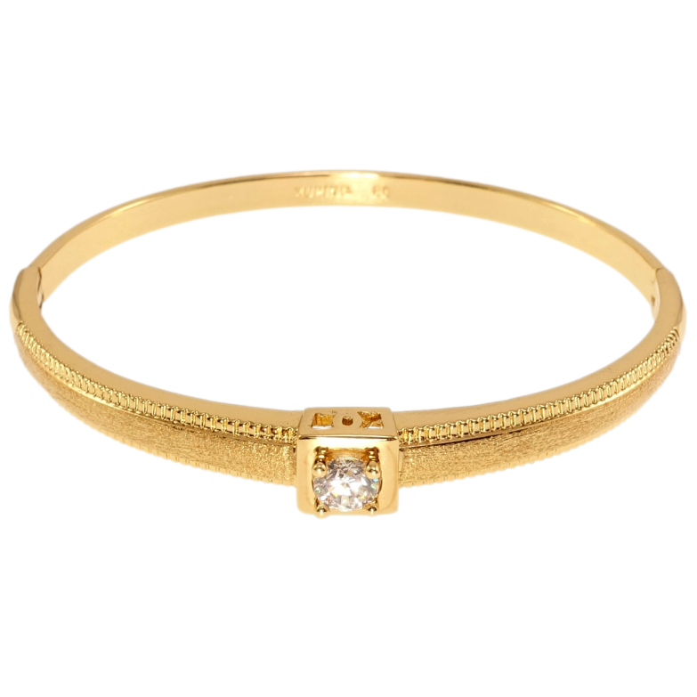 Браслет Xuping Позолота 18K Вставка кристал у квадратній оправі ø 5,7см фото №19