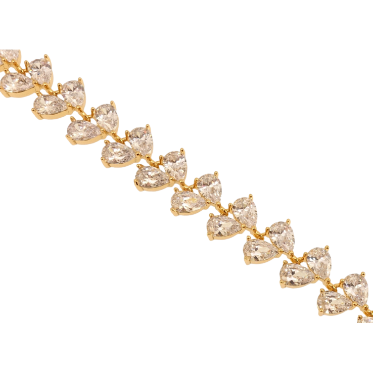 Браслет Xuping Позолота 18K Кристальні крапельки довжина з дод. ланцюжком 17.5-20.5см х 10мм фото №10 Браслет Xuping Позолота 18K Кристальні крапельки довжина з дод. ланцюжком 17.5-20.5см х 10мм фото №10