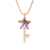 Кулон Xuping колір 18K з кр-ми Swarovski на ланцюжку "Ключик кристал Paradise Shine" дл. 40-45см х 1мм фото №2