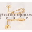 Серьги Xuping QQMM Позолота 18K пусеты Кристальные булавки фото №2