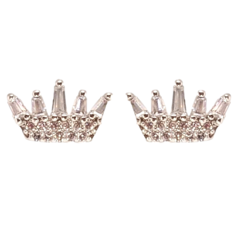 Сережки Xuping QQMM Родій пусети Корона з цирконієм фото №21