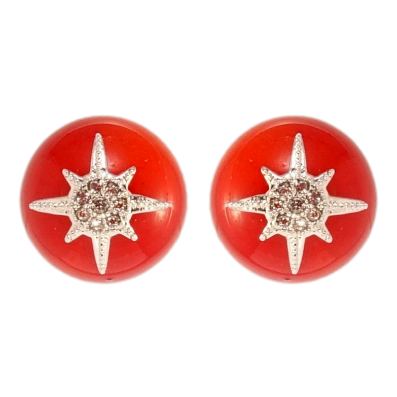 Серьги Xuping QQMM Родий пусеты Шиповник фото №1