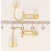 Сережки Xuping QQMM Позолота 14K пусети Булавки на дугах фото №2