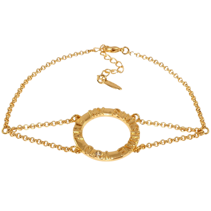 Браслет Xuping Позолота 18K Ты мое Солнце длина с доп.цеп. 17-20см х 2мм фото №8