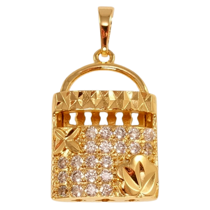 Кулон Xuping Позолота 18K Декоративна сумочка з цирконієм фото №24