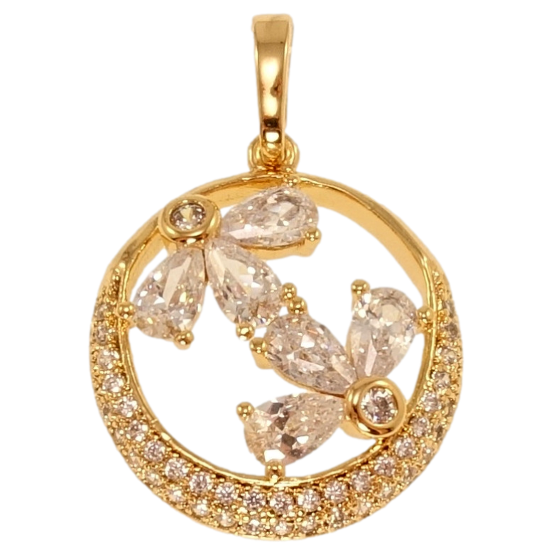 Кулон Xuping Позолота 18K Квіткові мотиви фото №3