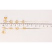 Сережки Xuping QQMM Позолота 18K пусети Квіточки на ланцюжку фото №2