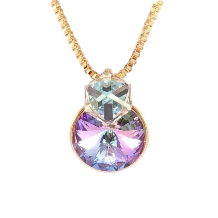 Кулон Xuping колір 18K з кр-ми Swarovski на ланцюжку Кристали Paradise Shine довжина 40-45см фото №18 Кулон Xuping колір 18K з кр-ми Swarovski на ланцюжку Кристали Paradise Shine довжина 40-45см фото №18