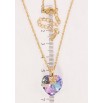 Кулон Xuping колір 18K з кр-ми Swarovski на ланцюжку Кристальне серце Paradise Shine довжина 40-45см х фото №2