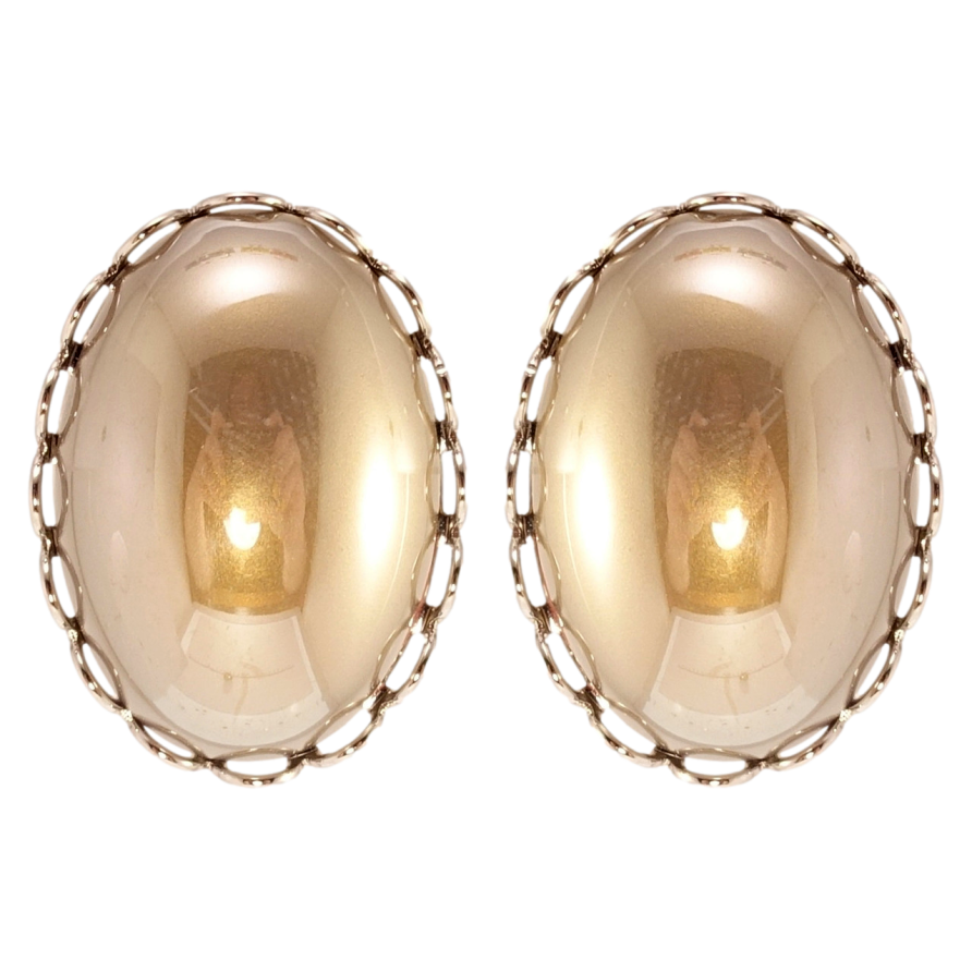 Серьги Xuping QQMM Родий пусеты Декоративные зеркальные овалы 26х19мм фото №1