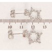 Сережки Xuping QQMM Родій пусети Кристальні зірочки фото №2