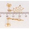 Серьги Xuping QQMM Позолота 18K пусеты Звездные подвески с цирконием и жемчужинами фото №2