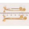 Серьги Xuping QQMM Позолота 18K пусеты Декоративные подвески с резными шариками фото №2