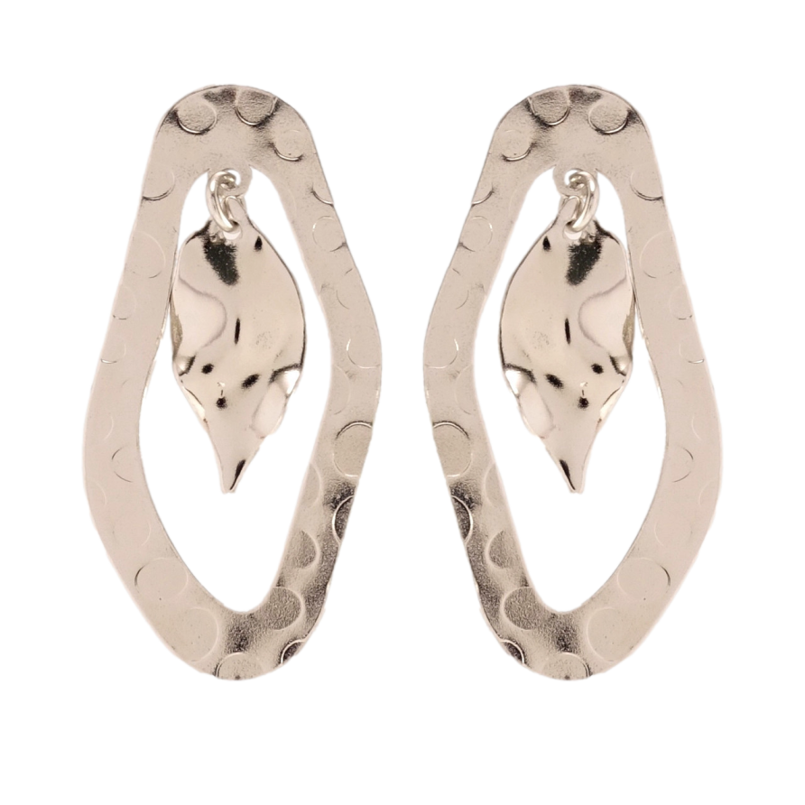 Сережки Xuping Родій пусети Елегантні форми фото №1