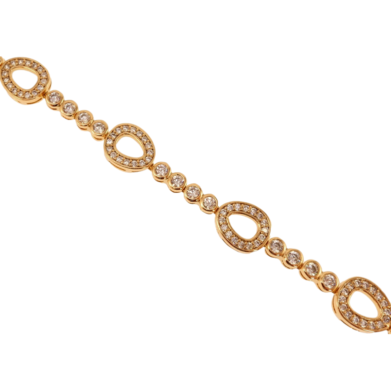 Браслет Xuping Позолота 18K Розсип кристалів довжина з дод. замком 17,19.5см х 3-9мм фото №22