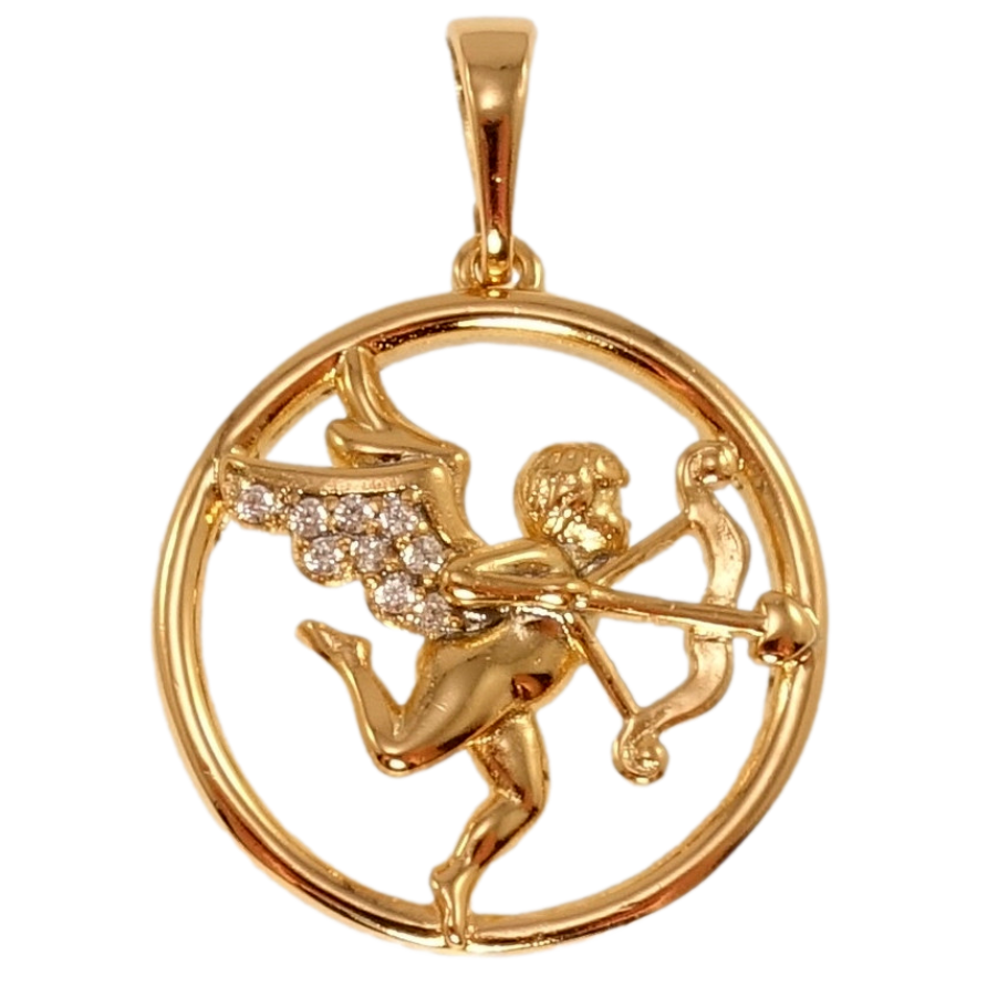 Кулон Xuping Позолота 18K Амур для ланцюжка до 5мм фото №1