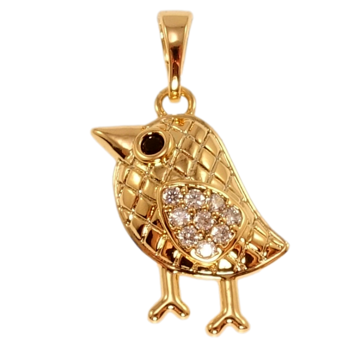 Кулон Xuping Позолота 18K Пташка для ланцюжка до 5мм фото №7 Кулон Xuping Позолота 18K Пташка для ланцюжка до 5мм фото №7