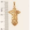 Кулон Xuping Позолота 18K Декоративний Хрест з Розп'яттям для ланцюжка до 5мм фото №2