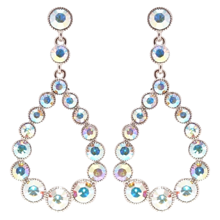 Сережки Xuping Родій пусети Витончені крапельки фото №4