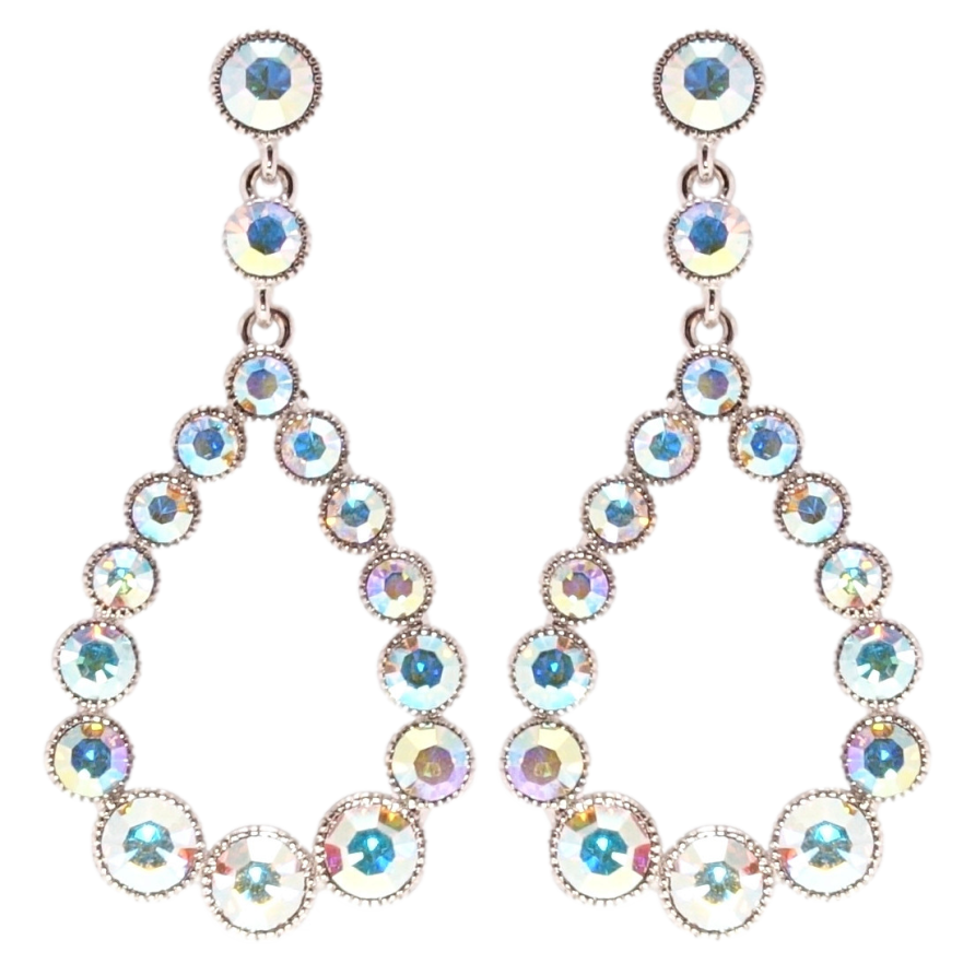 Сережки Xuping Родій пусети Витончені крапельки фото №1