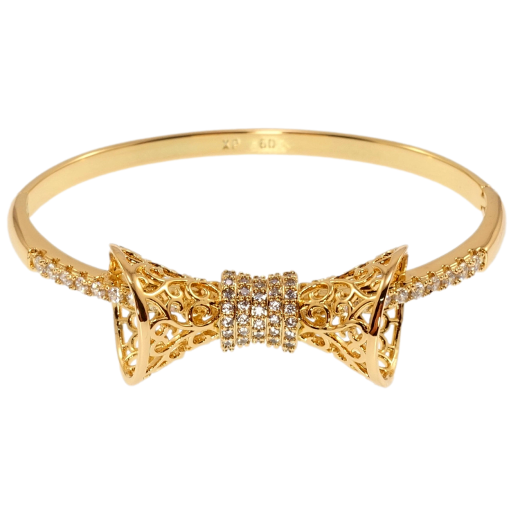 Браслет Xuping Позолота 18K Ажурний бантик ø 6см фото №9