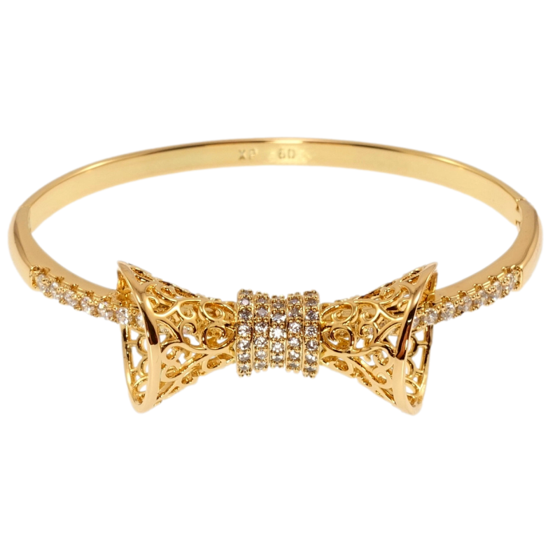Браслет Xuping Позолота 18K Ажурный бантик ø 6см фото №8