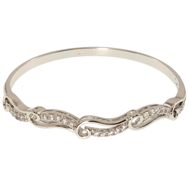 Браслет Xuping Родій Морська хвиля ø 6см фото №1