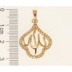 Кулон Xuping Позолота 18K Мусульманская фигурная подвеска с надписью Аллах и цирконием для цепочки до 5мм фото №2