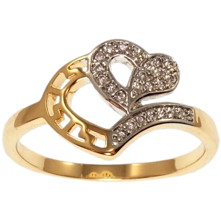 Каблучка Xuping Позолота 18K+Родій Романтика сердець фото №11 Каблучка Xuping Позолота 18K+Родій Романтика сердець фото №11