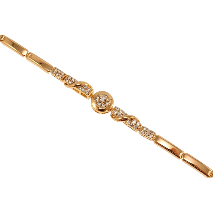 Браслет Xuping Позолота 18K Минимализм длина 19.5см х 3мм фото №14