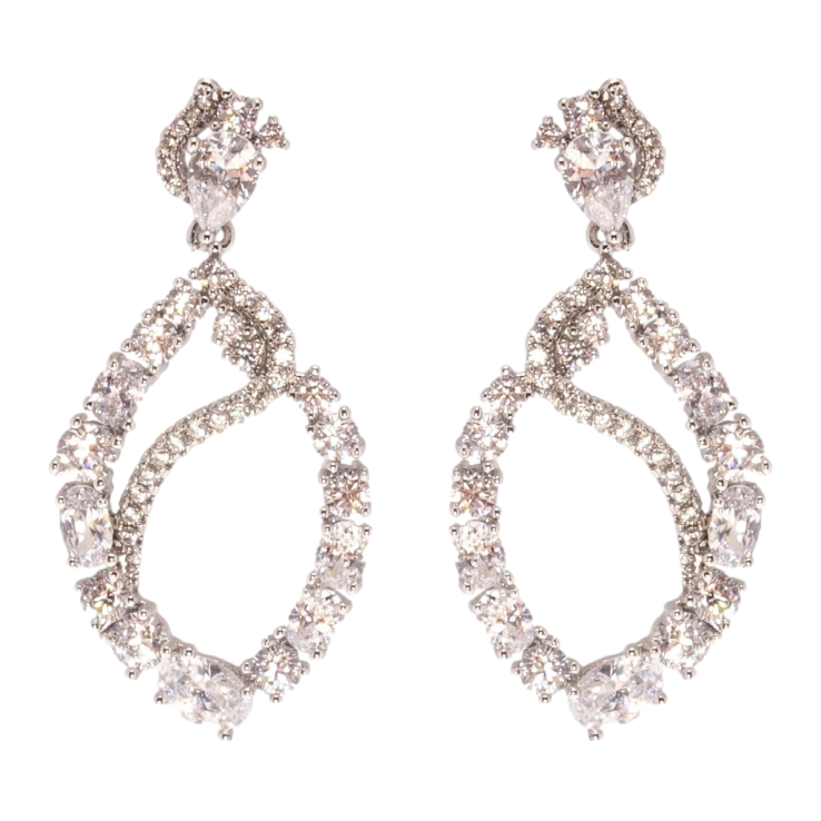 Серьги Xuping QQMM Родий пусеты Богема фото №17