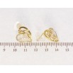 Сережки Xuping QQMM Позолота 14K пусети Елегантні серця фото №2